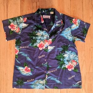 Vintage Hawaiian Shirt Mens L Vacation Souvenir